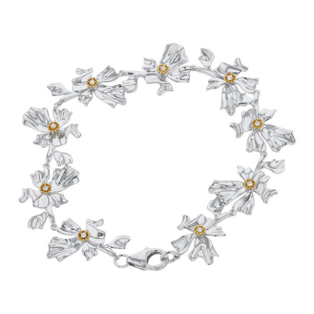 Floral Alchemy Diamond and Gold Bracelet - 14K Gold | VS Clarity Lab Grown Diamonds