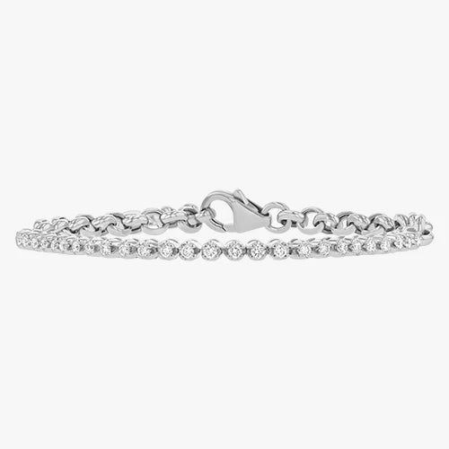 0.50 Carat Diamond Half Tennis Bracelet - 14K Gold | VS Clarity Natural Diamonds