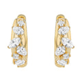 Confetti Diamond Multi Shape Hoop Earring - 18K Gold | VS Clarity Natural Diamonds