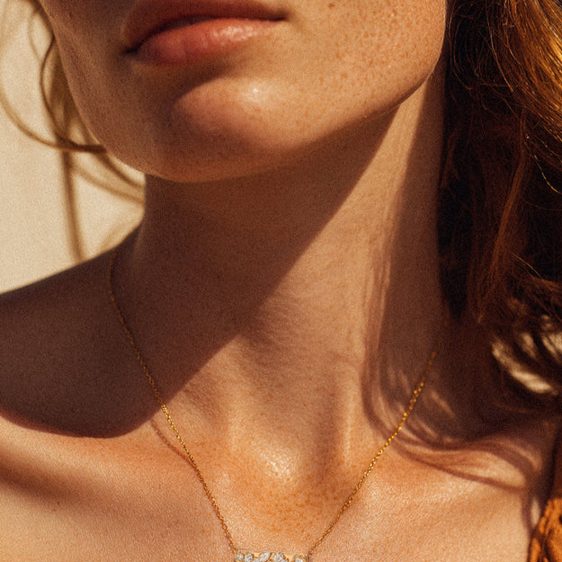 Confetti Diamond Multi Shape Necklace - 18K Gold | VS Clarity Natural Diamonds