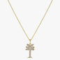 Noémie Palm Tree Necklace - 14K Gold | VS Clarity Lab Grown Diamonds