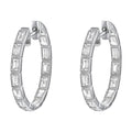 1.5 Carat Inside-Out Baguette Diamond Hoops - 14K Gold | VS Clarity Lab Grown Diamonds