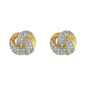Diamond Love Knot Stud Earrings - 18K Gold | VS Clarity Natural Diamonds