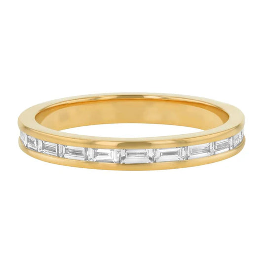 Eternity Baguette in Channel Setting - 18K Gold | VS Clarity Natural Diamonds