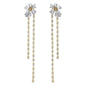 Floral Alchemy with Dangling Vines Earrings -Sterling Silver | VS Clarity Lab Diamonds