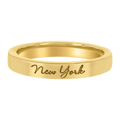 "I love You" City Ring - 18K Gold
