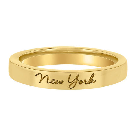 "I love You" City Ring - 18K Gold
