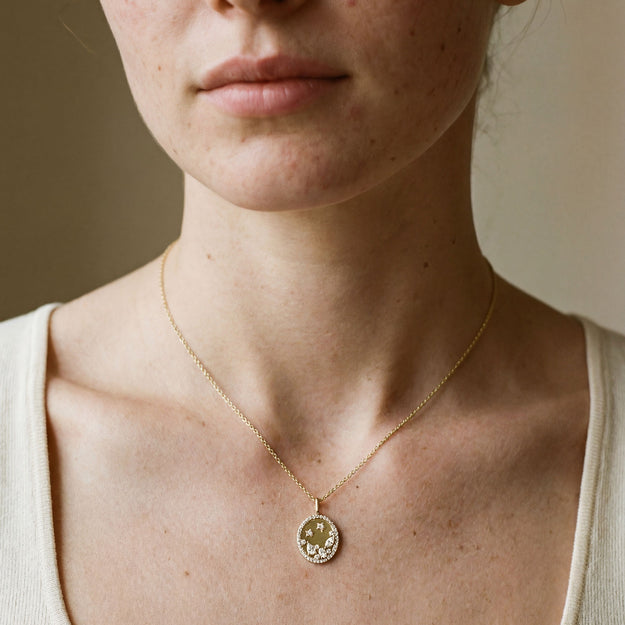 Multi Shape Diamond Constellation Pendant - 14K Gold | VS Clarity Lab Grown Diamonds