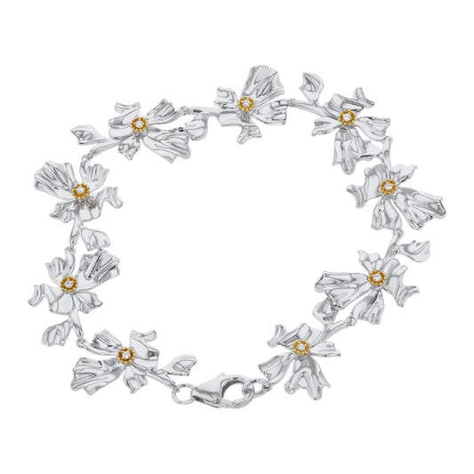 Floral Alchemy Diamond and Gold Bracelet - 14K Gold | VS Clarity Lab Grown Diamonds