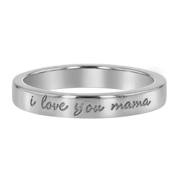"I Love You Mama" Ring - 18K Gold