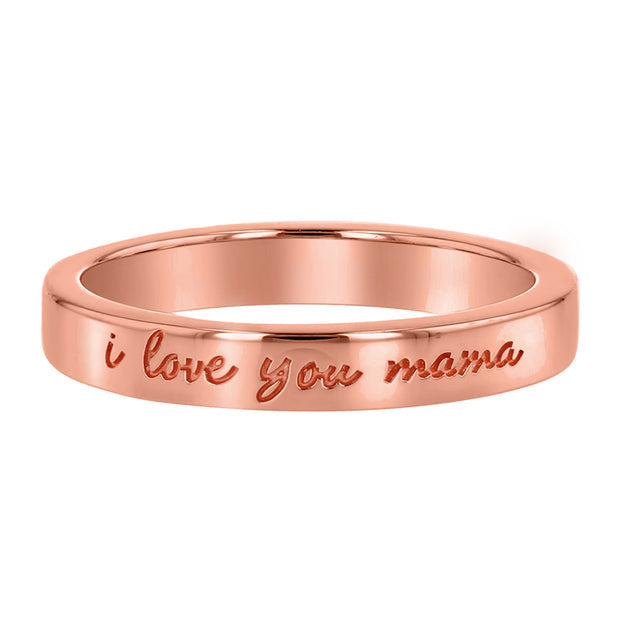"I Love You Mama" Ring - 18K Gold
