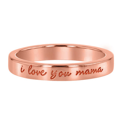 "I Love You Mama" Ring - 18K Gold