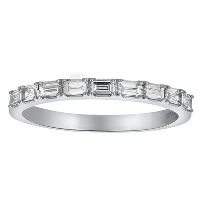 Baguette Diamond Band Ring - 18K Gold | VS Clarity Natural Diamonds