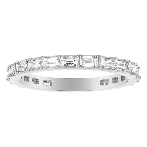 Eternity Baguette Diamond Band Ring - 18K Gold | VS Clarity Natural Diamonds